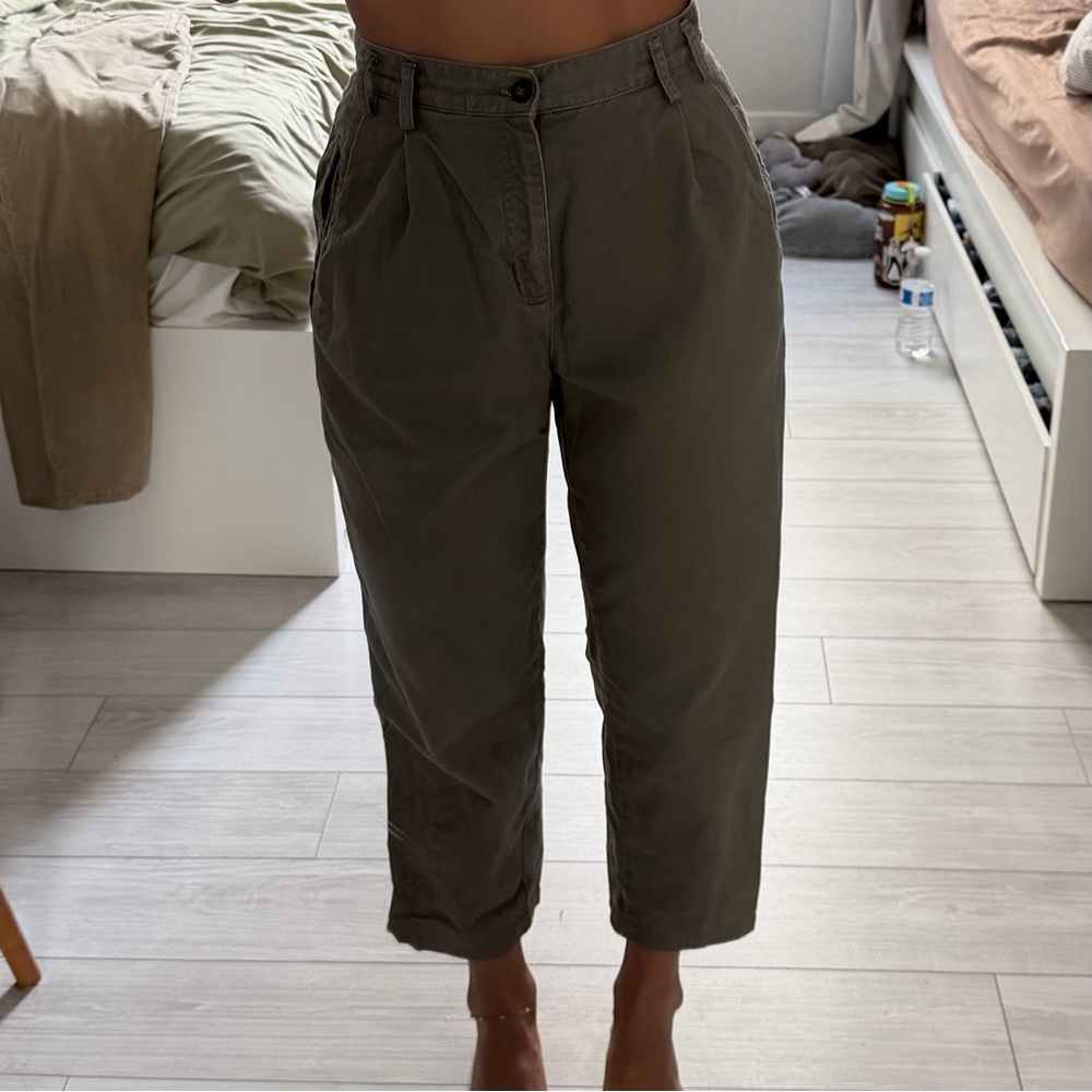 Petite green pants